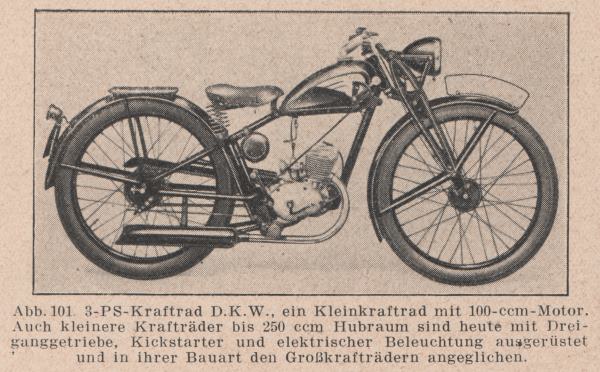 Straenverkehrsordnung 1937/45, DKW Motorrad