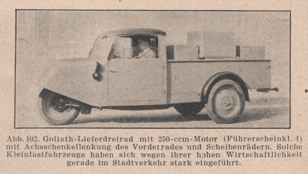 KFZ-Vorschrift 1945- Goliath Liefrwagen
