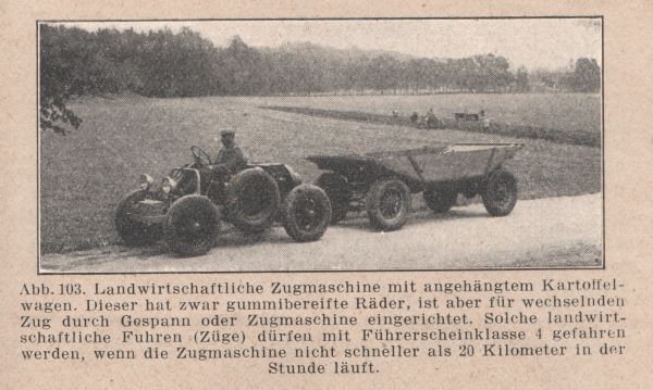 KFz-Vorschrift 1945 - Zugmaschine aus Kbelwagen
